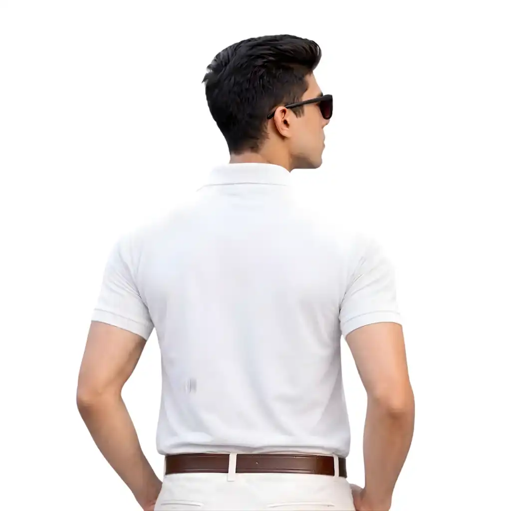 Classic WHITE Polo Tee - Image 2