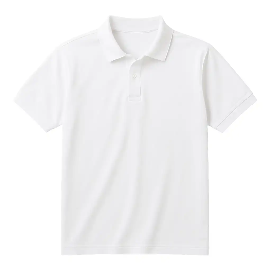 Classic WHITE Polo Tee - Image 3