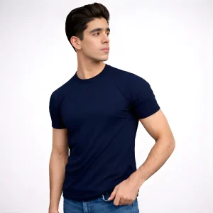 Classic Navy Blue Basic T-Shirt