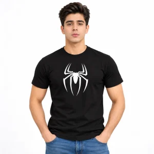 Black Spider Graphic Crew Neck T-Shirt